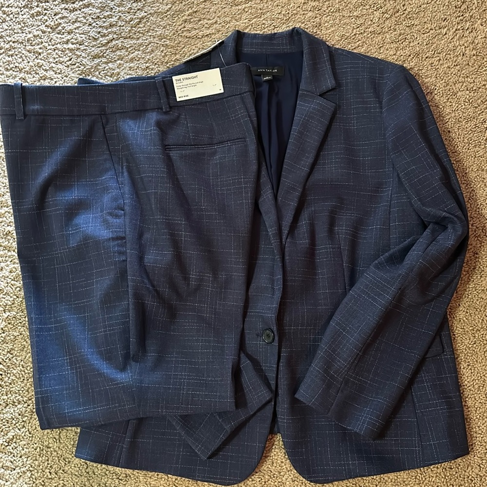 NWT Ann Taylor navy suit